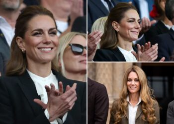 Kate Middleton returns to brunette look after blond hair backlash