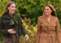 PA Media Catherine, Princess of Wales, is seen laughing with Melania Trump on the Windsor Castle estate.