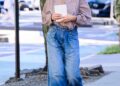 Katie Holmes wore the Chlo&eacute; Kick Sneakers with the gingham trend