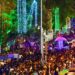 The crowds continued to pile up as the evening went on and the illumination of the city centre’s heritage buildings, and the lighting of the trees added to the festive feel. Photo: Manorama
