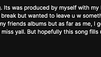 Text from Scott saying goodbye and announcing a break, produced with SebastiAn, expressing gratitude and motivation.