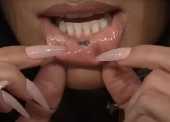 NBC Kim Kardashian shows off her lip tat on