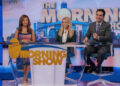 Nicole Beharie, left, Reese Witherspoon and Nestor Carbonell in "The Morning Show."