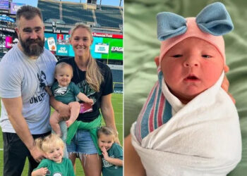 Kylie Kelce/Instagram Kylie and Jason Kelce and their daughters