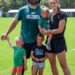 Kylie Kelce/Instagram Jason and Kylie Kelce, with their three oldest children.