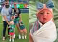 Kylie Kelce/Instagram Kylie and Jason Kelce with their children