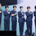Boy band LUN8 poses for photos during a press showcase for its single, “Lost,” at Yes24 Live Hall in eastern Seoul on Sept. 17. [DANIELA GONZALEZ PEREZ]