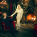 wednesday. (l to r) tim burton, lady gaga as rosaline rotwood on the set of wednesday. cr. sophy holland/netflix © 2025