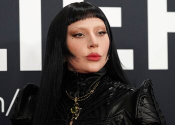 Lady Gaga appears at the 67th annual Grammy Awards in Los Angeles on Feb. 2, 2025. (Photo by Jordan Strauss/Invision/AP)