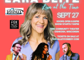 Don’t miss Lara Beitz and fellow comedians live in Oshkosh. The 18+ show starts at 7 p.m.