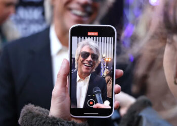 Jon Bon Jovi attends the UK Premiere of "Thank You and Goodnight: The Bon Jovi Story" on April 17, 2024 in London, England.