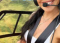 Lauren Sanchez/Instagram Lauren Sánchez piloting a helicopter.