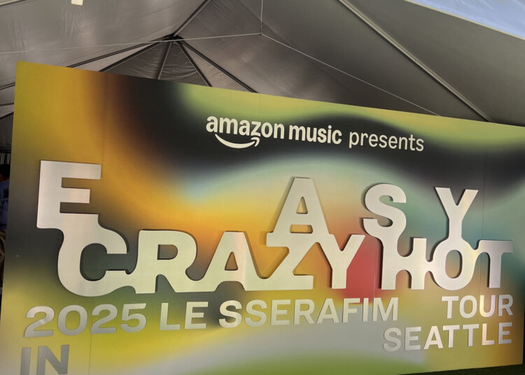 Le Sserafim and Amazon Music's pop-up in Seattle [SOURCE MUSIC]