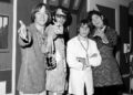 The Monkees, from left, Peter Tork, Mike Nesmith, David Jones, and Micky Dolenz, pictured at a news conference at the Warwick Hotel in New York in 1967 (Copyright 2025 The Associated Press. All rights reserved.)