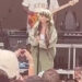 Lola Young performing at the All Things Go Music Festival on Sept. 27.