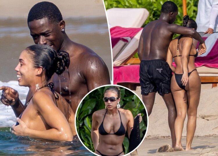Lori Harvey and Damson Idris pack on the PDA in Mexico