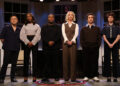 SATURDAY NIGHT LIVE -- Episode 1870 -- Pictured: (l-r) Bowen Yang, Ego Nwodim, Kenan Thompson, Heidi Gardner, Marcello Hernández, and Sarah Sherman during the