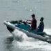 Jey Gonzalez-Diaz on jet ski after jumping off cruise ship