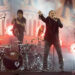 FILE - Alex Gonzalez, left, and Fher Olvera of the Mexican rock band Mana perform at the Los Angeles Forum on Nov. 15, 2021, in Inglewood, Calif. (Photo by Willy Sanjuan/Invision/AP, File)