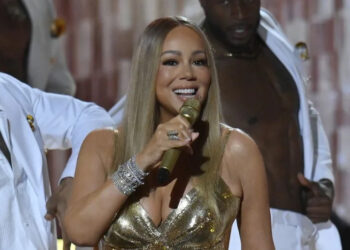 Mariah Carey performs at the BET Awards live telecast in June. File Photo by Jim Ruymen/UPI