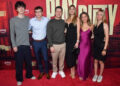 Stephen Lovekin/Shutterstock Brendan Joseph Wahlberg, Michael Wahlberg, Mark Wahlberg, Rhea Durham, Ella Rae Wahlberg and Grace Margaret Wahlberg attend the Play Dirty world premiere in New York on September 24, 2025.