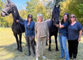 The Dorset Equine Rescue Inc.  Martha Stewart and her new horses, Ulysses and Stewart.