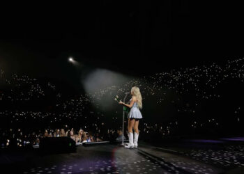 Megan Moroney performs at Bojangles Coliseum in Charlotte on Saturday night.