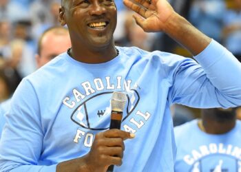 Michael Jordan among celebrities at UNC football vs TCU game
