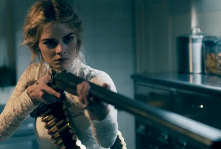Samara Weaving in <em>Ready Or Not</em>.