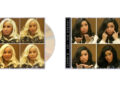 CD covers featuring Cardi B in two different hairstyles, blonde and black, with expressive facial reactions.
