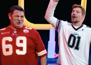 MrBeast launches NFL fan from cannon live on YouTube - Celebrity News - Entertainment