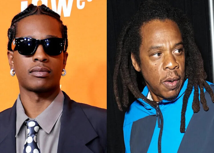 (L-R) ASAP Rocky and Jay-Z.