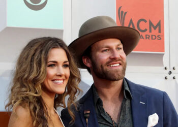 Musician Drake White and his wife, Alex, arrive at the 51st Academy of Country Music Awards in Las Vegas on April 3, 2016.