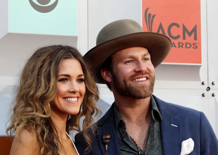 Musician Drake White and his wife, Alex, arrive at the 51st Academy of Country Music Awards in Las Vegas on April 3, 2016.