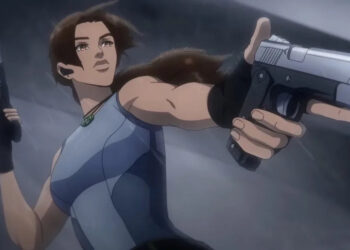 A scene from The Legend of Lara Croft.