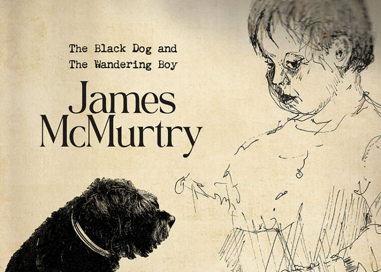 James McMurtry album cover, showing a sketch of a boy and a dog