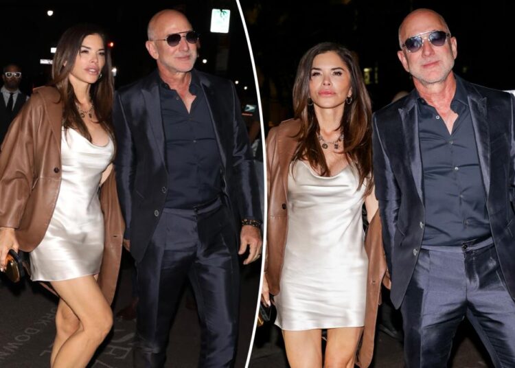 Newlyweds Jeff Bezos and Lauren Sánchez step out in style for NYFW event