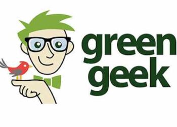 Green Geek logo with native bird