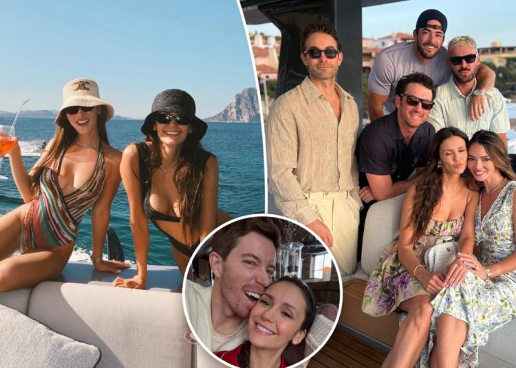 Nina Dobrev soaks up the sun on yacht vacation with Zac Efron, Chace Crawford and pals after Shaun White split