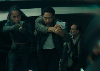Lou Llobell and Brandon P. Bell in Foundation season 3 episode 10.