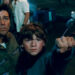 Kyle Chandler and Joel Courtney in <em>Super 8</em>.