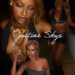 Justine poses in stuio pics and in a collage