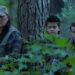 Robert Patrick as Auggie Smith with his kids in a flashback from Peacemaker season two,