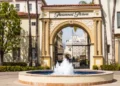 Beautiful gate of Paramount Pictures film studios at Los Angeles - CALIFORNIA