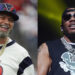 Paul Wall in a Texans jersey, wearing a cap and chains; Nelly performing in sunglasses and chains.