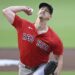 Walker Buehler of Boston Red Sox throws pitch from right hand