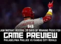 Phillies vs Royals Picks and Predictions