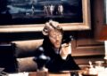 American actor Robert Redford on the set of