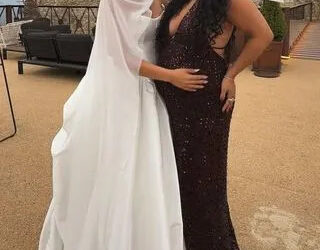 Vanessa Hudgens/Instagram Vanessa Hudgens showing her baby bump while at a friend's wedding.