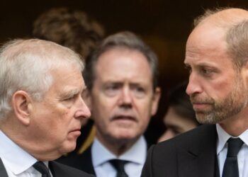 Prince Andrew Interacts With Prince William During Rare Public Outing
